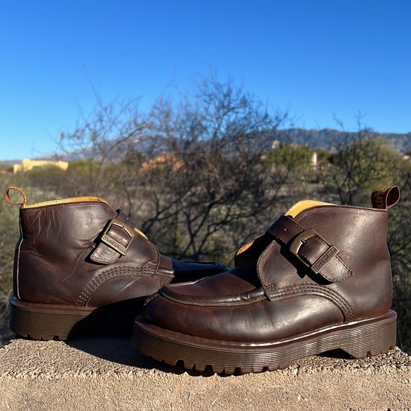 🏴󠁧󠁢󠁥󠁮󠁧󠁿 Dr. Martens MIE Vintage Single Buckle 90’s Y2K Ankle Boots UK 4 - Picture 16 of 17